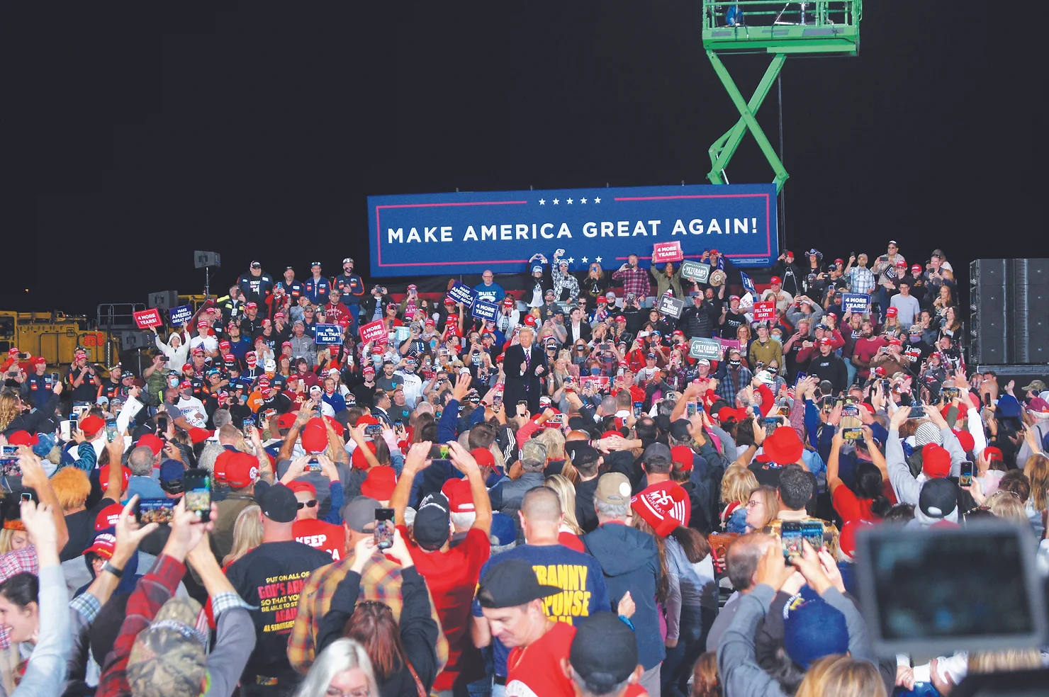 Trump holds local rally, calls democratic party ‘extremists’