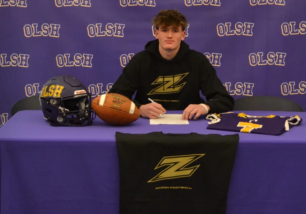 OLSH’s Kavals makes football program history by signing with D-1 Akron