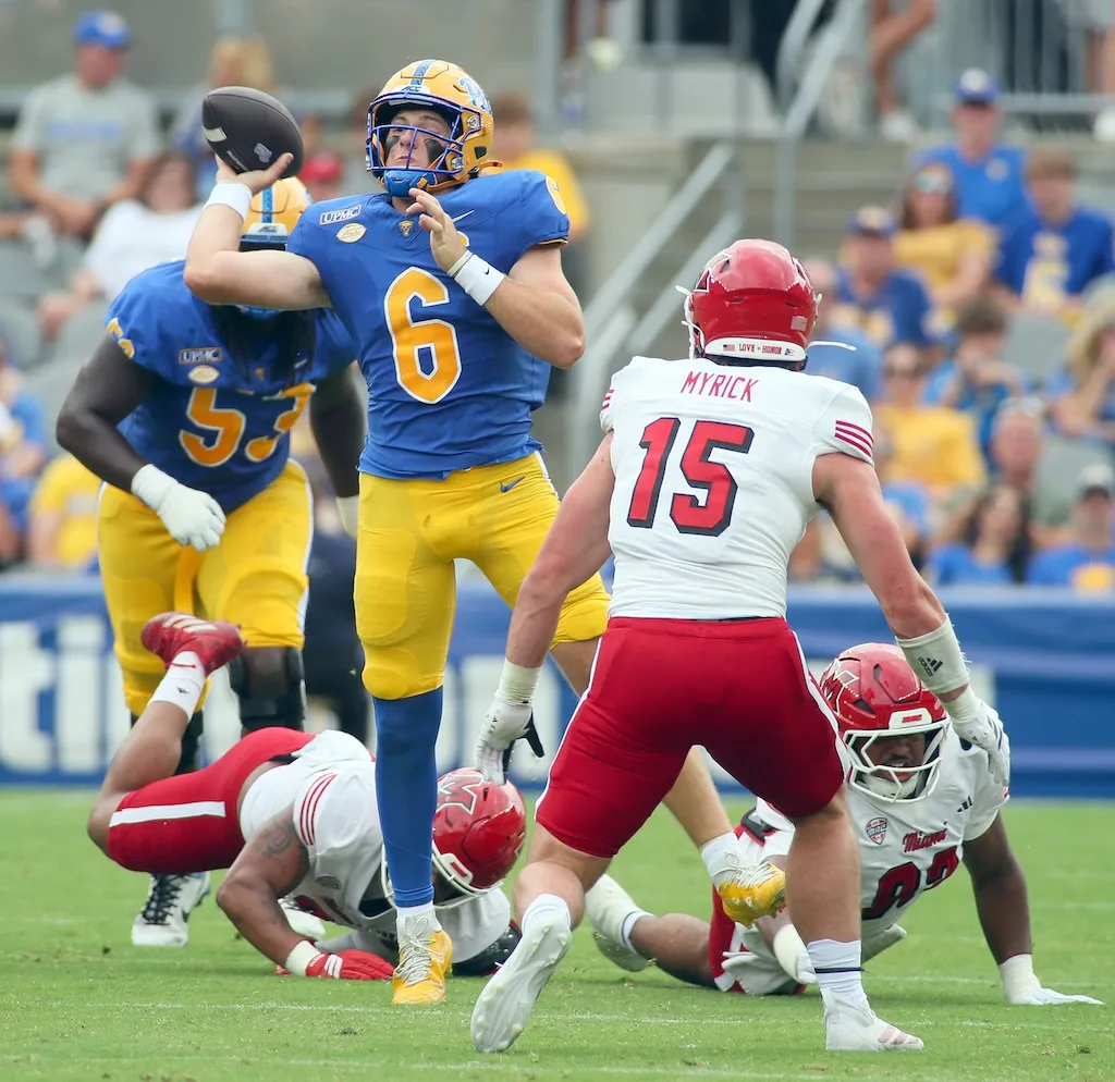 Pitt rides Heintschel’s right arm to season-opening win over Miami (Ohio)